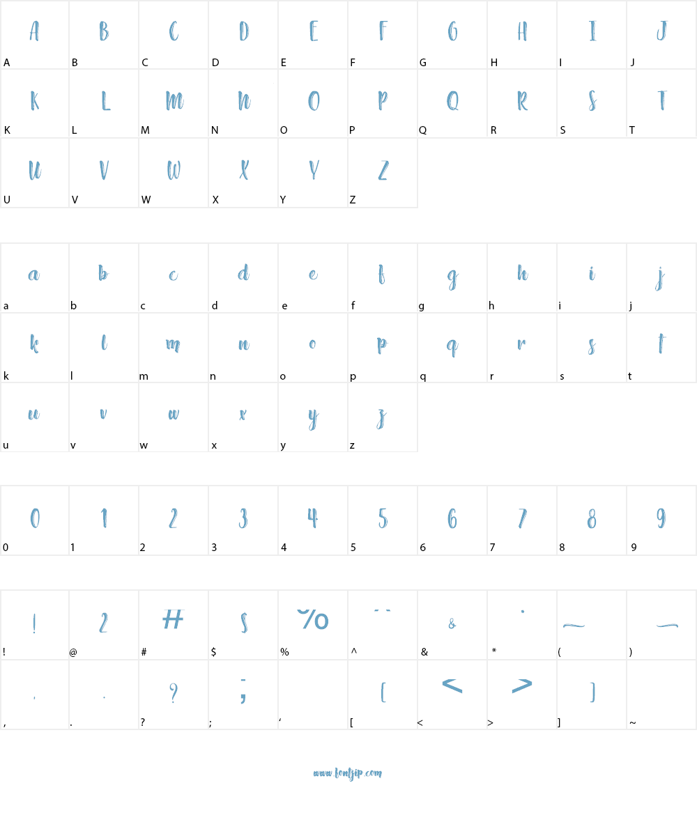 Absolute Pink - Personal Use Font Character
